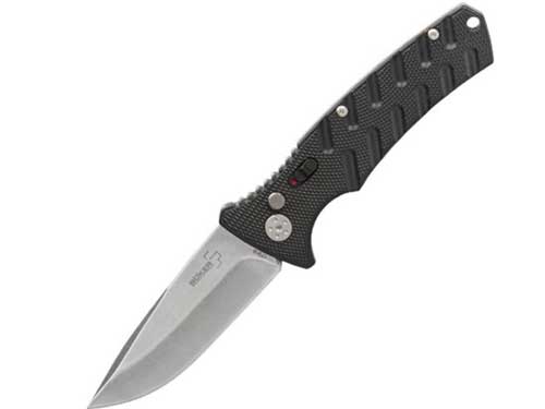 tipi di affilatura - coltello Boker Plus Strike affilatura a sciabola - knifestock